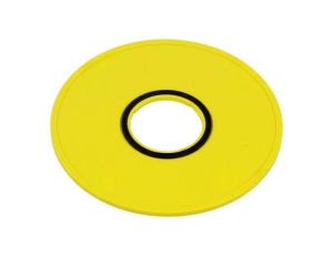 Tabliczka opisowa 45 75mm plastik Korpus żółty 45-50K.1408