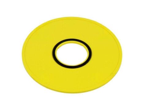 Tabliczka opisowa 45 75mm plastik Korpus żółty 45-50K.1408