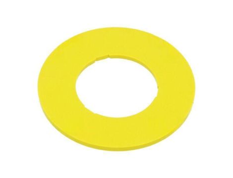 Tabliczka opisowa 45 45mm plastik Korpus żółty 45-50K.1407