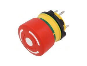 Przełącznik bezpieczeństwa 22mm Poz.stab 2 NC + NO czerwony 84-5330.0020