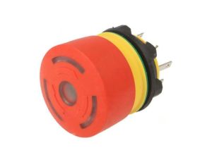 Przełącznik bezpieczeństwa 22mm Poz.stab 2 NC + NO czerwony 84-5331.2B20