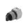 Przełącznik obrotowy 22mm Poz.stab 2 szary/czarny brak IP65 704.410.0