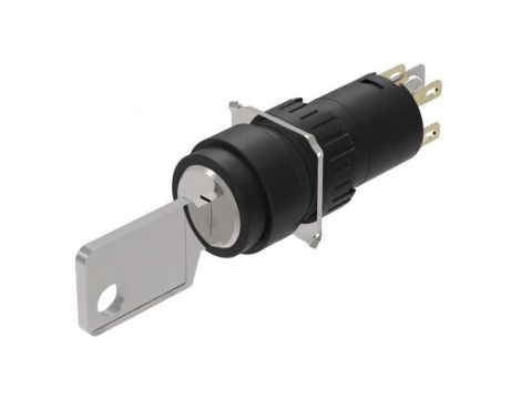 Przełącznik obrotowy z kluczem 16mm Poz.stab 2 NC + NO 51 51-135.022D