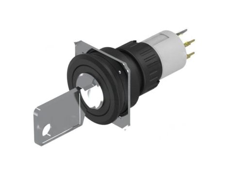 Przełącznik obrotowy z kluczem 22mm Poz.stab 2 NC + NO 51 51-415.036DF