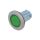 Przełącznik przyciskany 30mm Poz.stab 1 zielony bez symbolu 45-2231.4FH0.000