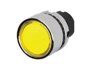Przełącznik przyciskany 22mm Poz.stab 1 żółty IP65 płaski 46-2231.31G0.000