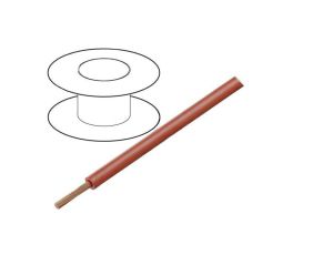 Przewód HookUp Wire linka Cu d: 26AWG PTFE czerwony 600V 30,5m 5853/19 RD005