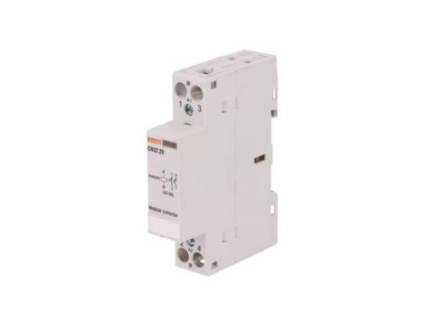 Stycznik 2-biegunowy instalacyjny, 32A, 24VAC, 24VDC, NO x2, CN32 CN3220024