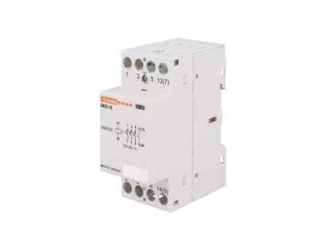 Stycznik 4-biegunowy instalacyjny, 25A, 24VAC, 24VDC, NO x4, CN25 CN2510024