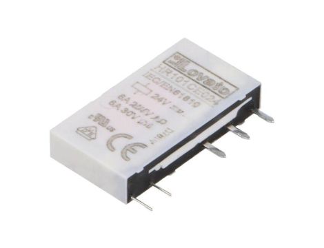 Przekaźnik elektromagnetyczny, SPDT, Cewka: 6A, 24VDC/250VAC HR101CE024