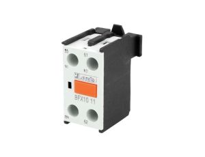 Styki pomocnicze, Przyłącze: zaciski śrubowe, czołowy, Styki: NC+NO BFX1011