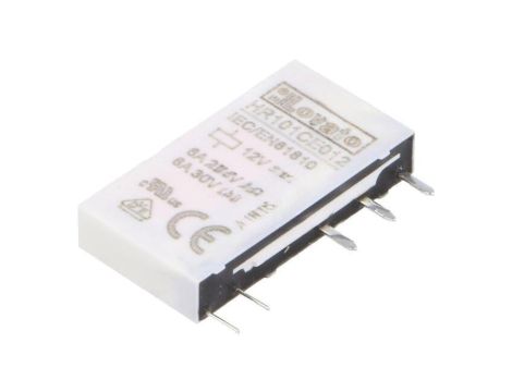 Przekaźnik elektromagnetyczny, SPDT, Cewka: 6A, 12VDC/250VAC HR101CE012