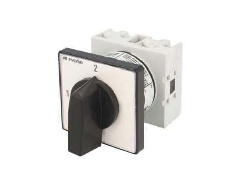 Przełącznik krzywkowy, Poz.stab: 2, 20A, 1-2, tablicowy, Bieguny: 1 GX2054U