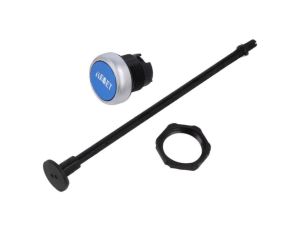 Przełącznik przyciskany, Poz.stab: 1, niebieski, płaski, 22mm LPCR1196