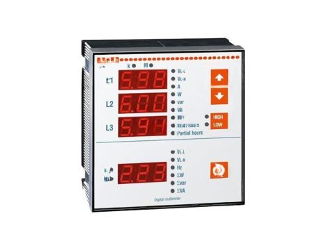 Miernik parametrów sieci, na panel, LED DMK 20