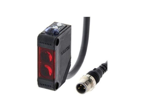 Czujnik fotoelektryczny, PNP, odbiciowy z reflektorem, Zasięg: 4m E3Z-R81-M5J 0.3M