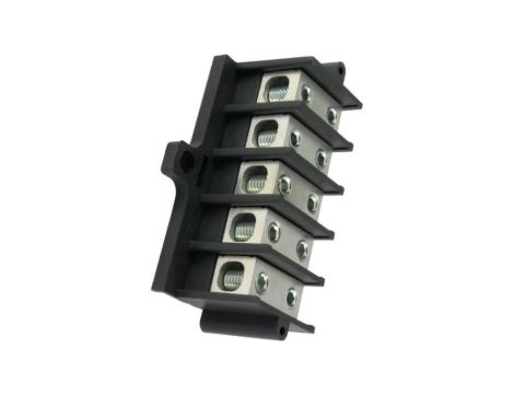 Listwa zaciskowa pięciopolowa typu Zgx 5x35mm2 czarna GEP-00171