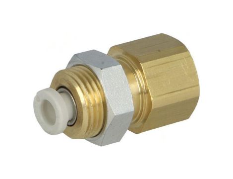 Złączka wtykowa gwintowana,prosta -1-10bar mosiądz -5-60C KQ2E04-01A
