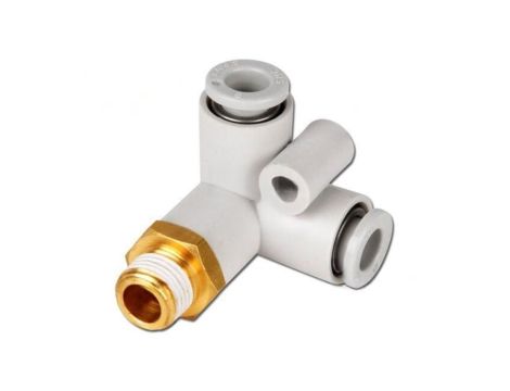 Trójnik gwintowana,kątowa 90,wtykowa -1-10bar Gwint R 1/8 KQ2D06-01AS