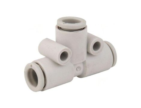 Trójnik redukcyjna,wtykowa -1-10bar polipropylen Øwyj 10mm KQ2T08-10A