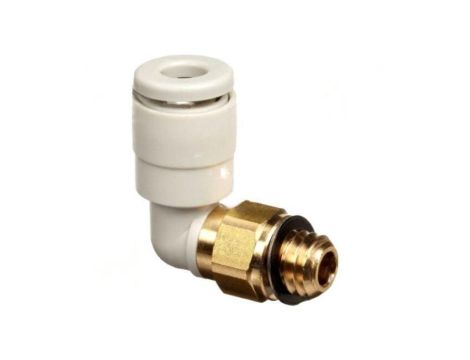 Złączka wtykowa gwintowana,kątowa 90 -1-10bar Gwint R 1/4 KQ2L10-02AS