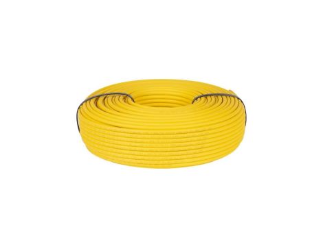 Kabel sieciowy F/FTP kat.7A skrętka 4x2x0,56mm wewnętrzny Dca bezhalogenowy LSOH żółty NEKU /100m/