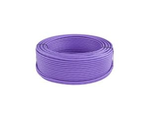 Kabel sieciowy S/FTP kat.7A skrętka 4x2x0,58mm wewnętrzny B2ca bezhalogenowy LSOH fioletowy Molex /500m/