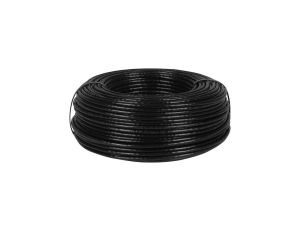 Kabel sieciowy U/UTP kat.5e skrętka 4x2x0,5mm zewnętrzny suchy z podwójną powłoką PVC + PE czarny NEKU 50m