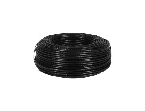 Kabel sieciowy U/UTP kat.5e skrętka 4x2x0,5mm zewnętrzny suchy z podwójną powłoką PVC + PE czarny NEKU 50m