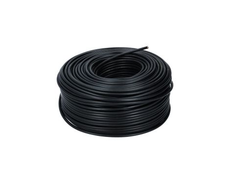 Kabel instalacyjny LgY / H07V-K 6mm2 jednożyłowy czarny 450/750V giętki linka Prysmian /100m/