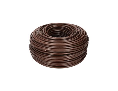 Kabel instalacyjny LgY / H07V-K 6mm2 jednożyłowy brązowy 450/750V giętki linka Prysmian /100m/