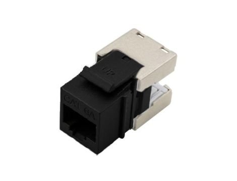 Moduł keystone RJ45 UTP kat.6A nieekranowany czarny Molex