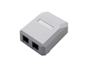 Puszka n/t dla modułu Keystone 2-portowa Snap-On biała Molex