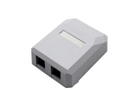 Puszka n/t dla modułu Keystone 2-portowa Snap-On biała Molex