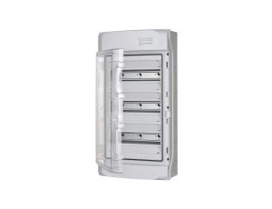 Rozdzielnica obudowa modułowa natynkowa 3x12 drzwi transparentne 590x310x150mm IP65 NEPTUN 7270011 F-TRONIC