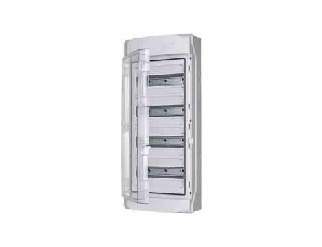 Rozdzielnica obudowa modułowa natynkowa 4x12 drzwi transparentne 715x310x150mm IP65 NEPTUN 7270012 F-TRONIC
