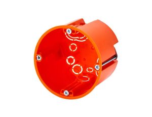Puszka instalacyjna podtynkowa typu HW fi: 68x62 IP30 pomarańczowa 7350165 F-TRONIC
