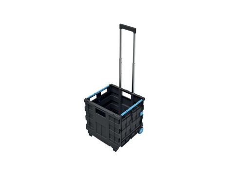 Skrzynka narzędziowa składany kosz transportowy wózek na kółkach 396x370x960 Keden Cart T