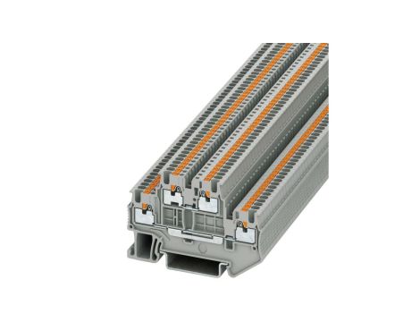 Złączka szynowa przelotowa 2-poziomowa Push-In PTTB slim 1,5mm2 16A szara Phoenix Contact