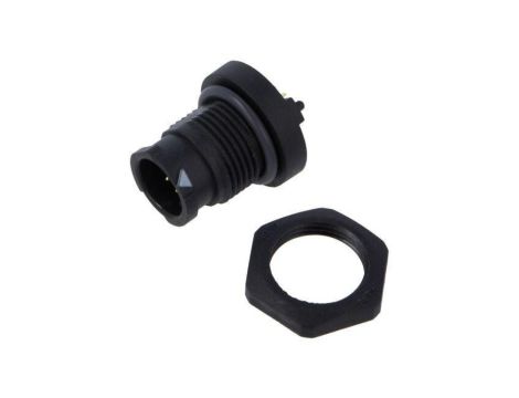 Złącze okrągłe X-Lok, gniazdo, montaż na panel, nakrętka od przodu PIN: 8 AU-08PMMP-QC8001