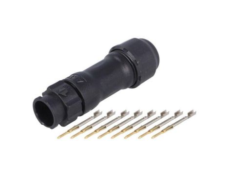 Złącze okrągłe X-Lok, wtyk, motaż na przewód, PIN: 8 męskie ze stykami BD-08BMMA-QL8MP0