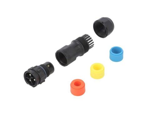 Złącze okrągłe X-Lok, wtyk, motaż na przewód, PIN: 3 męskie ze stykami CC-03BMMB-QL8APP