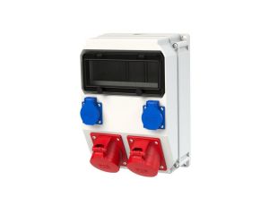 Rozdzielnica budowlana ADAMÓW hermetyczna IP54 Bez zabezpieczeń + 2x32A/5P + 2x230V/2P+Z PCE 9036212W