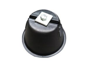 Uchwyt betonowy w tworzywie podpora dachowa tras kalbowych H=80 L=70 KM GROM