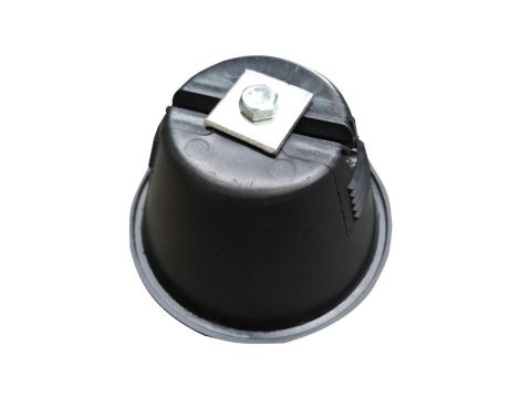 Uchwyt betonowy w tworzywie podpora dachowa tras kalbowych H=80 L=70 KM GROM