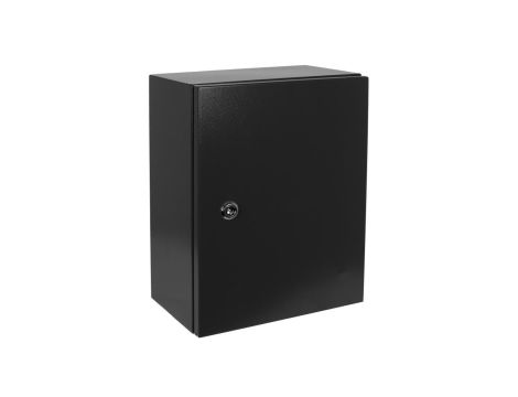 Obudowa hermetyczna rozdzielnica metalowa z płytą montażową 400x300x200mm IP65 natynkowa czarna NEKU
