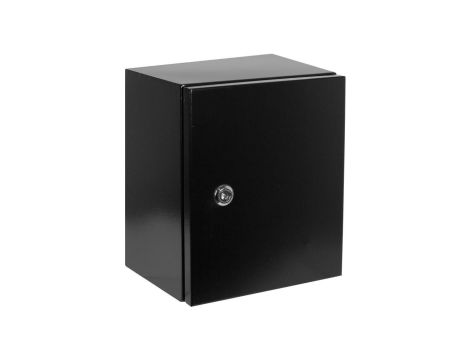 Obudowa hermetyczna rozdzielnica metalowa z płytą montażową 300x250x200mm IP65 natynkowa czarna NEKU