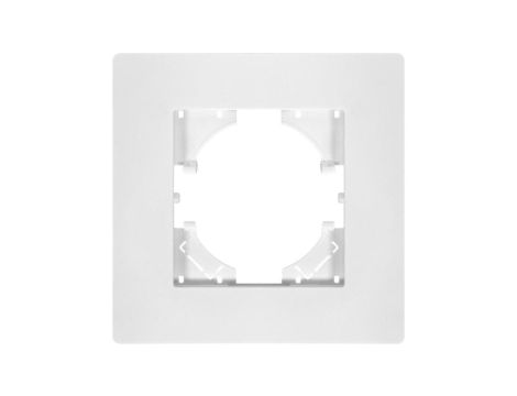 Ramka pojedyncza MODERN-Q, biały plastik (linia Basic)