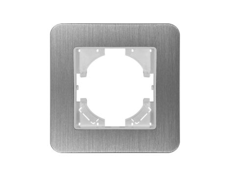 Ramka pojedyncza MODERN-Q, aluminium szczotkowane (linia Alu Touch)