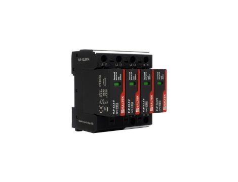 Ogranicznik przepięć typ 1 12.5kA FLP-12,5 V/4 do 350V DC szyna DIN ochronnik przepięciowy dla niskiego napięcia